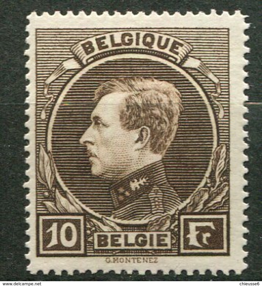 Belgique *  N° 289 - Albert 1er - 1929-1941 Big Montenez