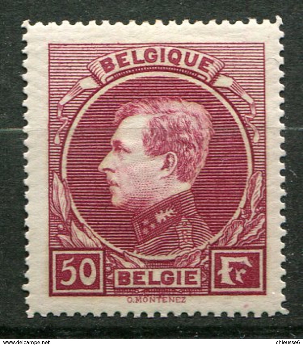 Belgique *  N° 291 - Albert 1er - 1929-1941 Grand Montenez