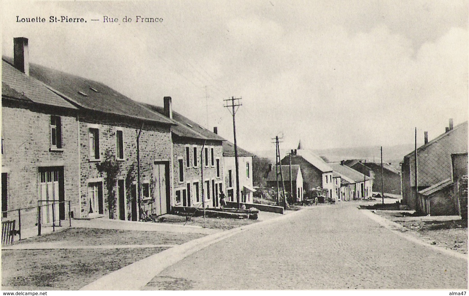 Louette-Saint-Pierre - Rue De France - Circulé 1962 - Edit M. Léon Blond Et Godart à Louette-Saint-Piere - SMETZ - Gedinne