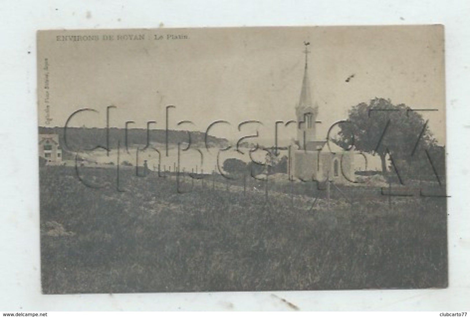 Saint-Palais-sur-Mer (17) : Fin De Construction De La Chapelle ND De La  Plage Du PLATIN P La Famille Odelin En 1904 PF. - Saint-Palais-sur-Mer