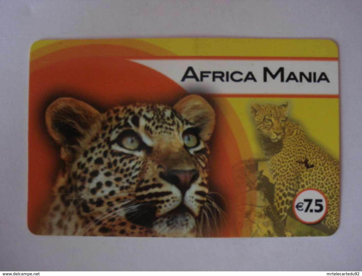 Carte Prépayée Française " AFRICA Mania " (utilisée Luxe). - Mobicartes (recharges)