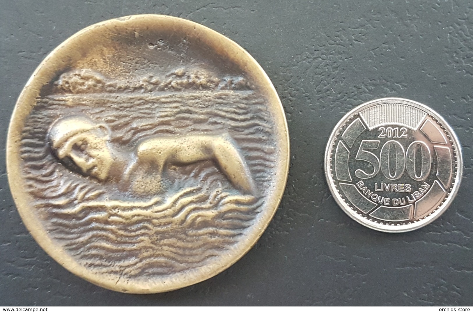 Lebanon 1985 Beautiful Embossed & Historical Medal - Pierre Gemayel Swimming Tournament - Other & Unclassified