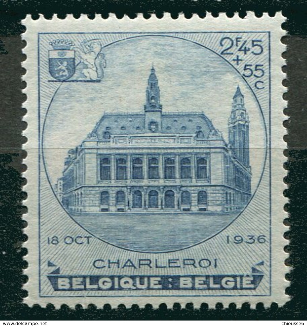 Belgique ** N° 437  - Exposition De Charleroi - 1929-1941 Groot Montenez