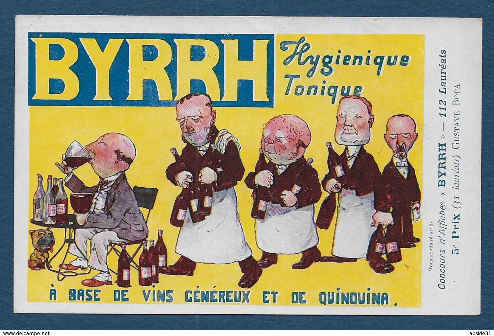 Concours BYRRH - Gustave Bofa  ( Carte Originale , Pas Reproduction ) - Autres & Non Classés