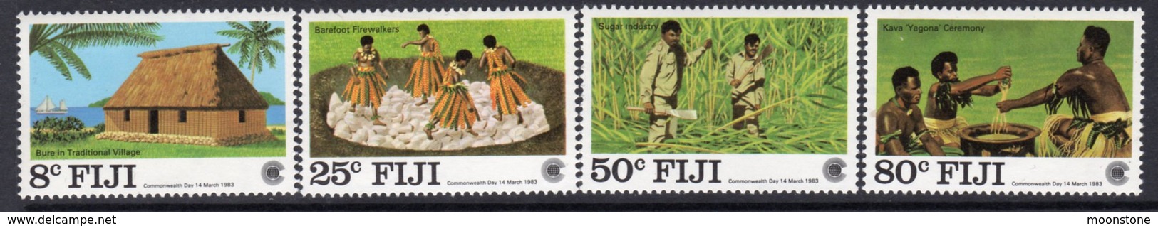 Fiji 1983 Commonwealth Day Set Of 4, MNH, SG 655/8 (BP2) - Fiji (1970-...)