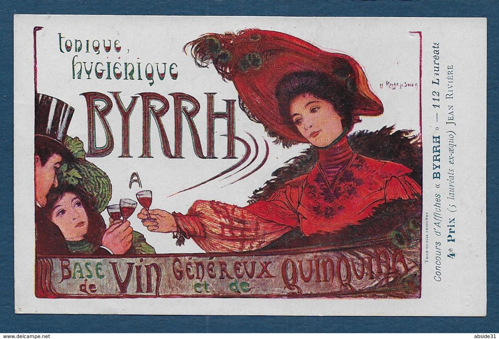 Concours BYRRH - Jean Rivière  ( Carte Originale , Pas Reproduction ) - Altri & Non Classificati