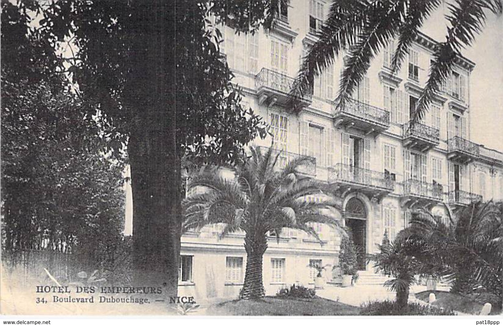 06 - NICE : HOTEL Des EMPEREURS - 34 Boulevard Dubouchage - CPA - Alpes Maritimes - Cafés, Hôtels, Restaurants