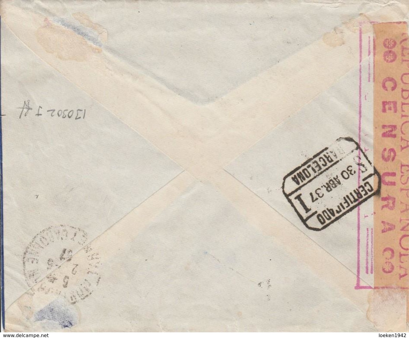 1937 LR De MANRESA à MONTAUBAN  Censure De Barcelone    EL651 - Cartas & Documentos