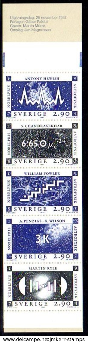 SWEDEN 1987 Nobel Prize Winners Booklet MNH / **.  Michel MH127 - 1981-..