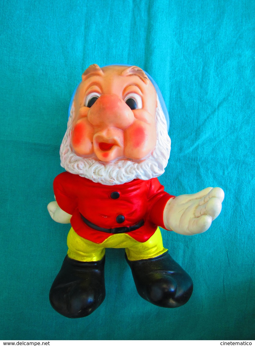 Disney 7 NANI sonori in gomma anni '60 - Seven Dwarfs sound rubber toys 60 years