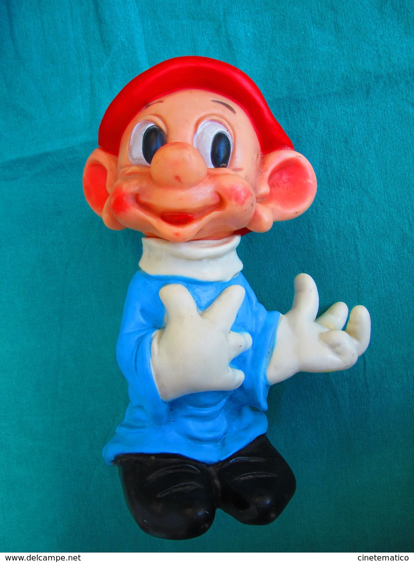 Disney 7 NANI sonori in gomma anni '60 - Seven Dwarfs sound rubber toys 60 years