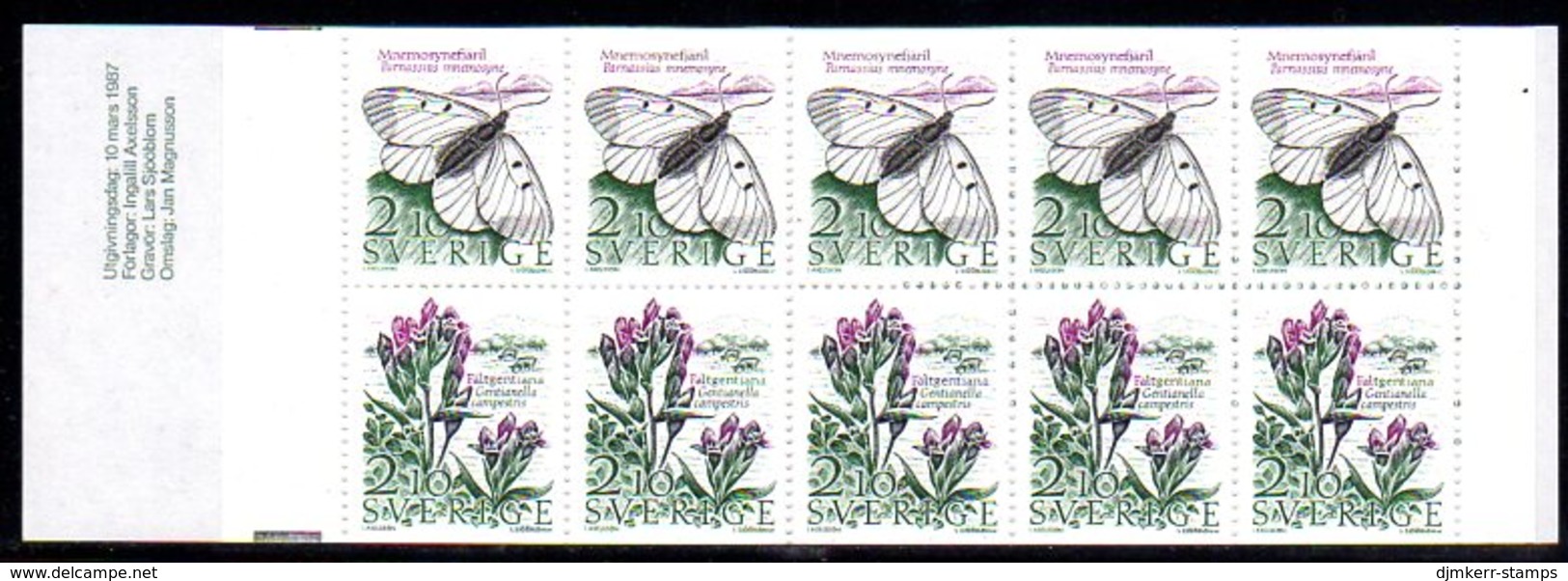 SWEDEN 1987 Nature Protection Booklet MNH / **.  Michel MH119 - 1981-..