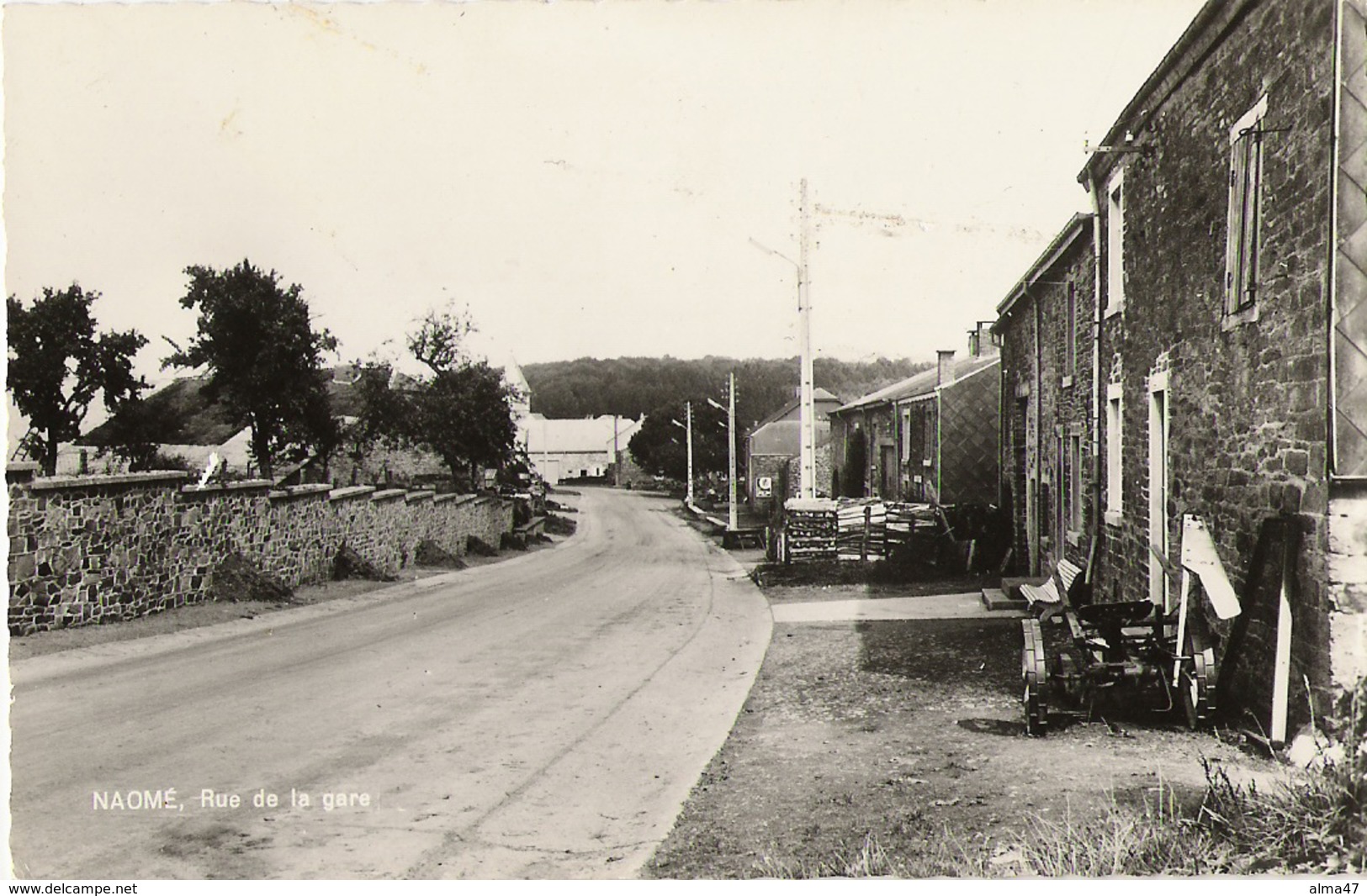 Naômé (Bièvre) - Rue De La Gare - Circulé Sans Timbre - Edit. Maison Roin Denise à Naômé - Bievre