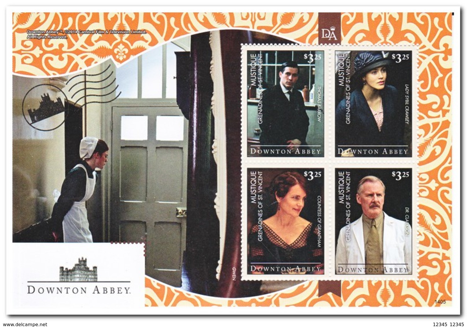 Grenadines Of St. Vincent, Mustique 2014, Postfris MNH, Downton Abbey - St.-Vincent En De Grenadines