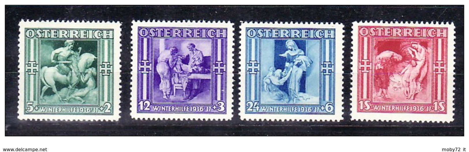 Austria - 1936 - Nuovo/new MNH - Winterhilfe - Mi N. 628/31 - Nuovi