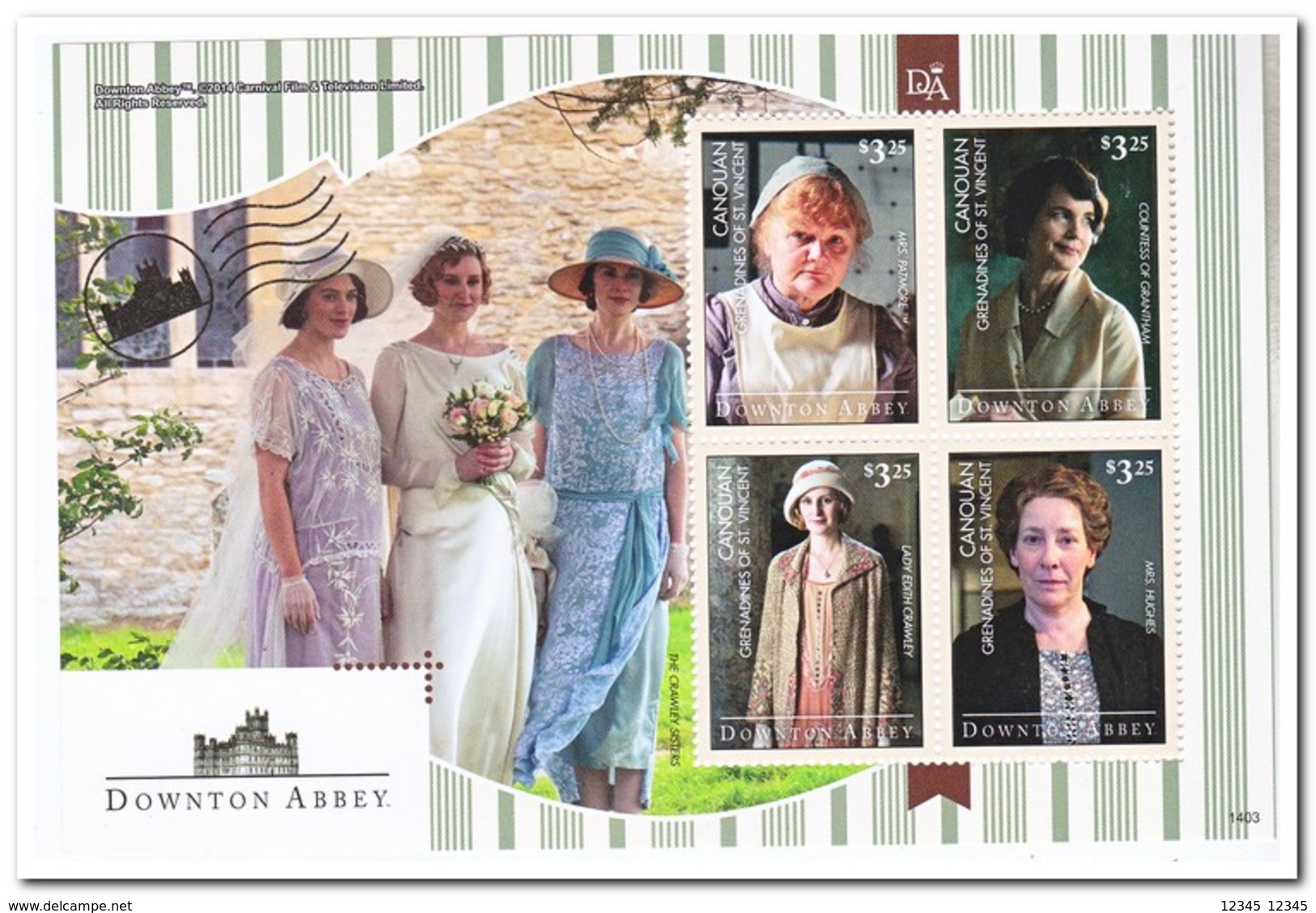 Grenadines Of St. Vincent, Canouan 2014, Postfris MNH, Downton Abbey - St.Vincent & Grenadines