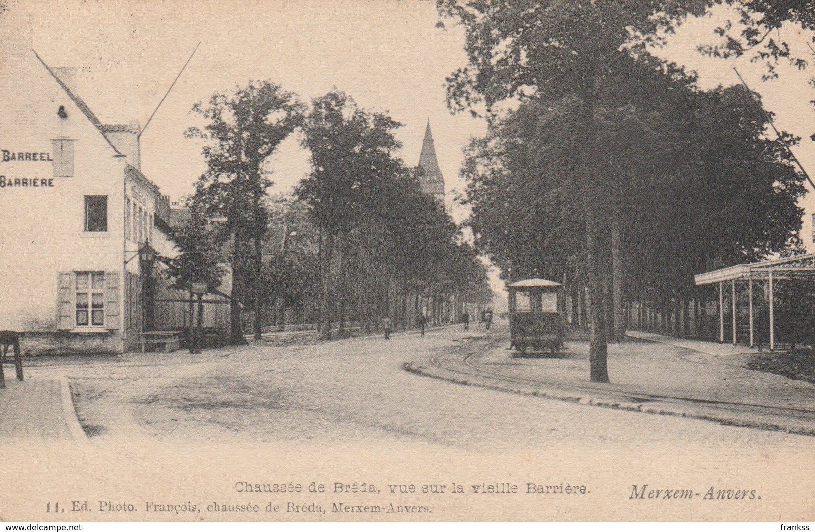 Merksem Oude Bareel Over Quatre Saisons Gelopen 1921 ???? - Antwerpen