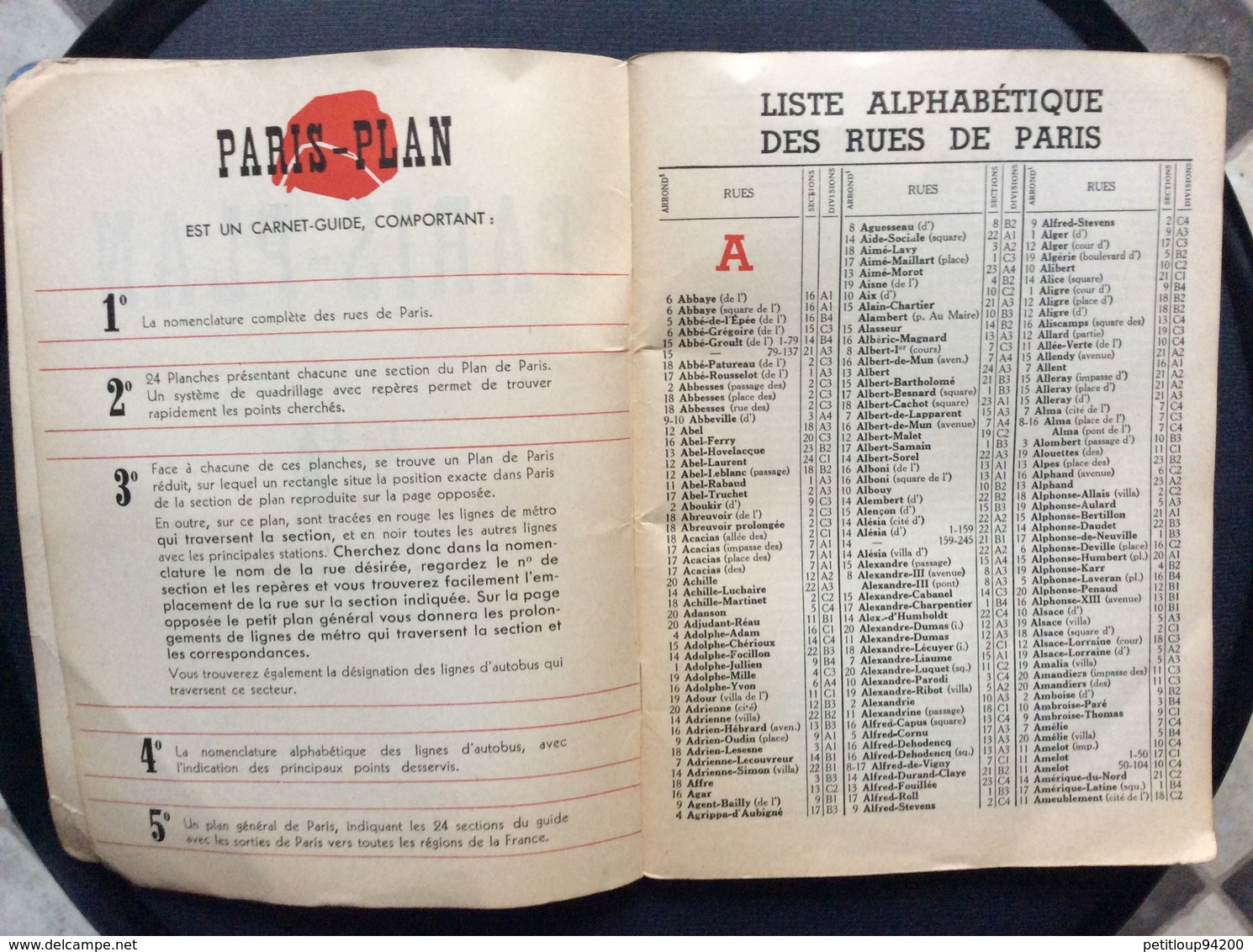 PARIS-PLAN Offert Par St RAPHAEL QUINQUINA Exposition Internationale Des Arts Et Des Techniques  ANNEE 1937 - Europa