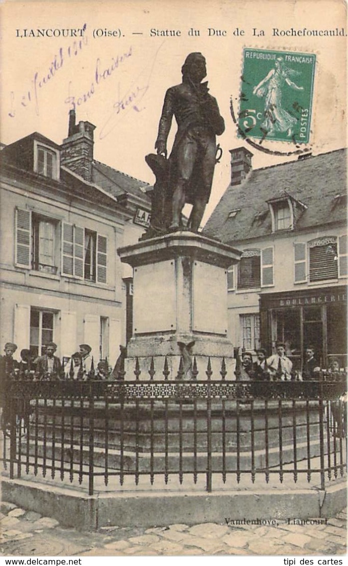 60 - Liancourt - Statue Du Duc De La Rochefoucauld (boulangerie) - Liancourt