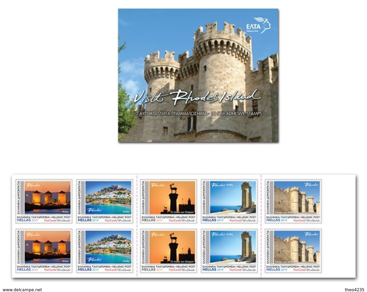 GREECE STAMPS 2019/VISIT RHODOS-SELF ADHESIVE BOOKLET-20/6/19-MNH - Ungebraucht