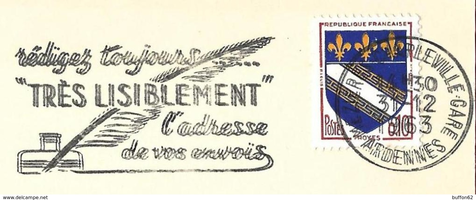 France (1963) Charleville (08) - Plume, Encrier, écriture Manuscrite / Feather, Quill Pen, Nib, Inkwell, Handwriting. - Non Classificati