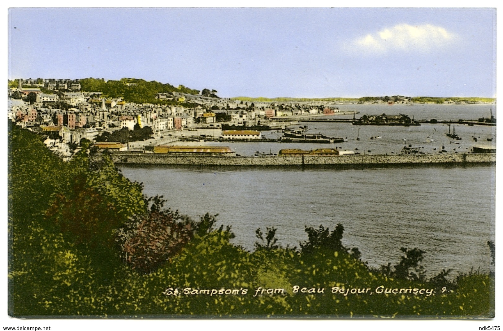 GUERNSEY : ST. SAMPSON'S FROM BEAU SEJOUR / ADDRESS - CAMBRIDGE, WOLLASTON STREET (DOWNHAM) - Guernsey