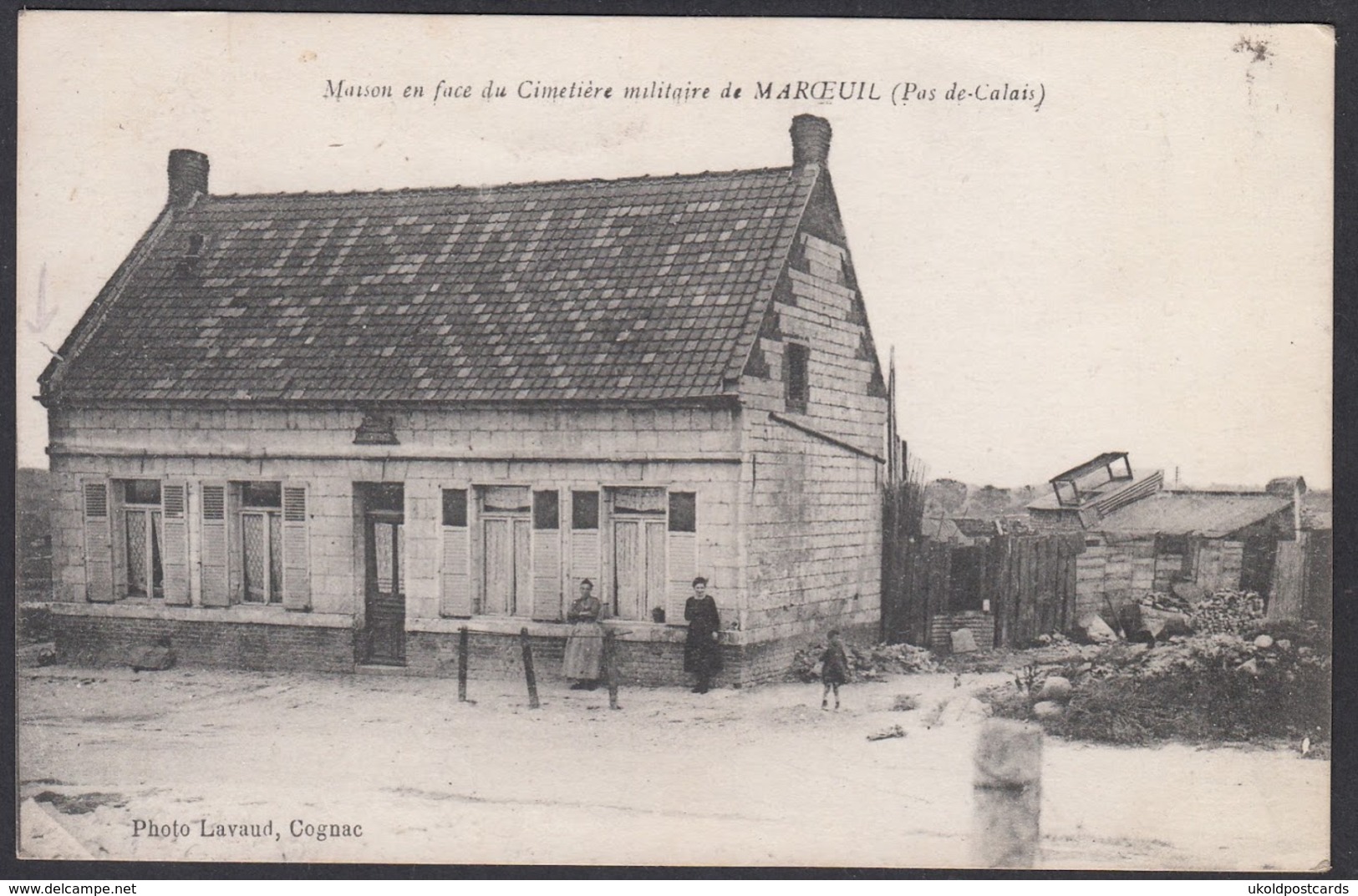 CPA 62 -  Maison En Face Du Cimetiere Militaire De MAROEUIL, ( Pas De Calais ) - Autres & Non Classés