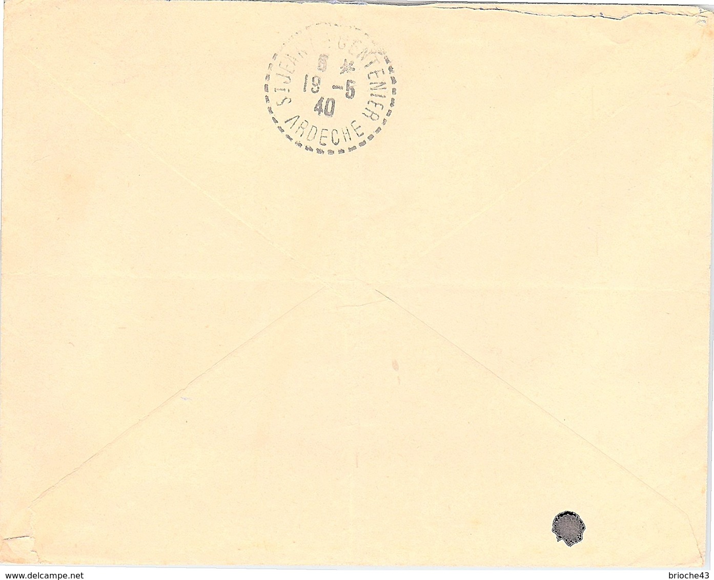 FRANCE - LETTRE RECOMMANDEE BELEY AIN 17.5.40 POUR ST-JEAN-LE-CENTENIER ARDECHE - Yv  N° 454 - 457 /1 - 1921-1960: Période Moderne