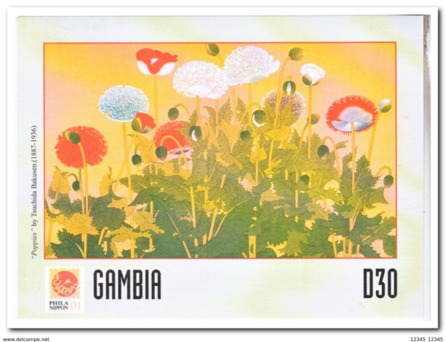 Gambia 2001, Postfris MNH, Flowers - Gambia (1965-...)