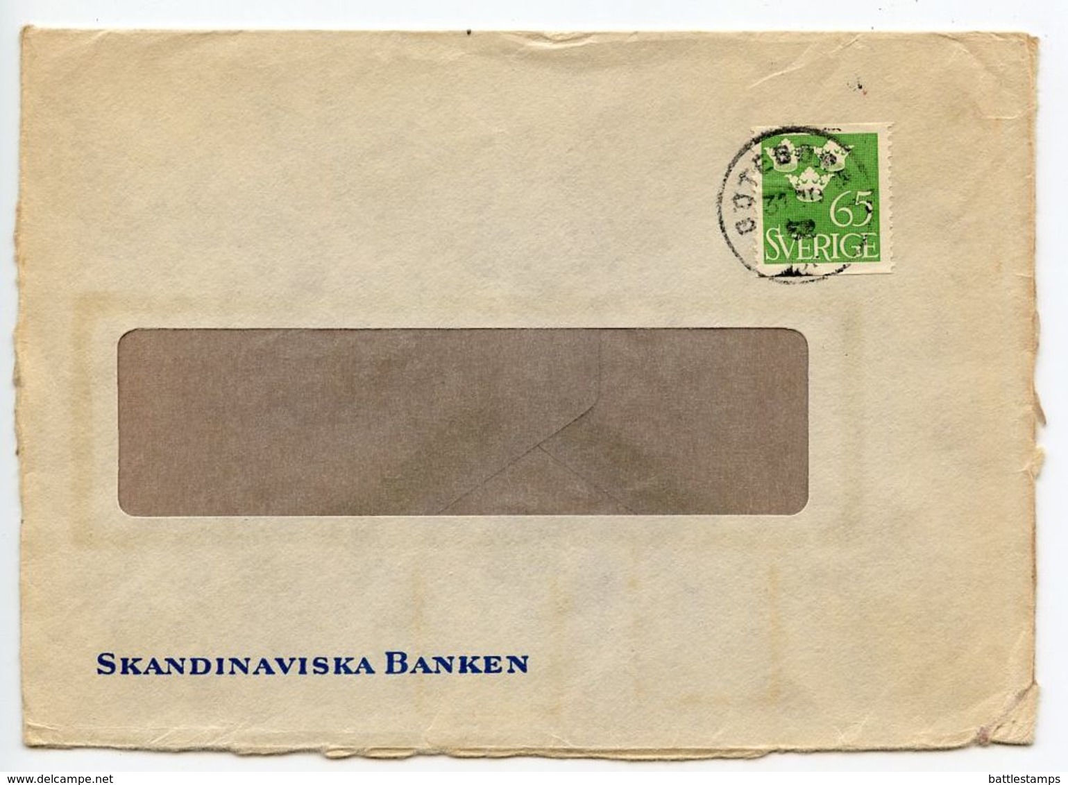 Sweden 1952 Cover Göteborg - Skandinaviska Banken, Scott 416 65ö Three Crowns - Covers & Documents