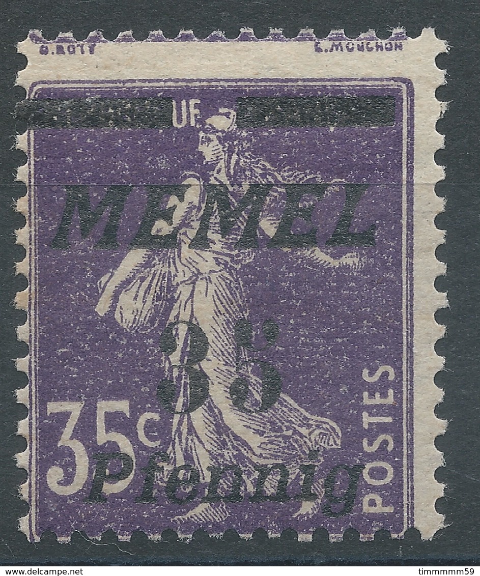 Lot N°49730  MEMEL, Variété/n°65**, NEUF Sans Charniére, Signatures En Haut Du Timbre - Ungebraucht