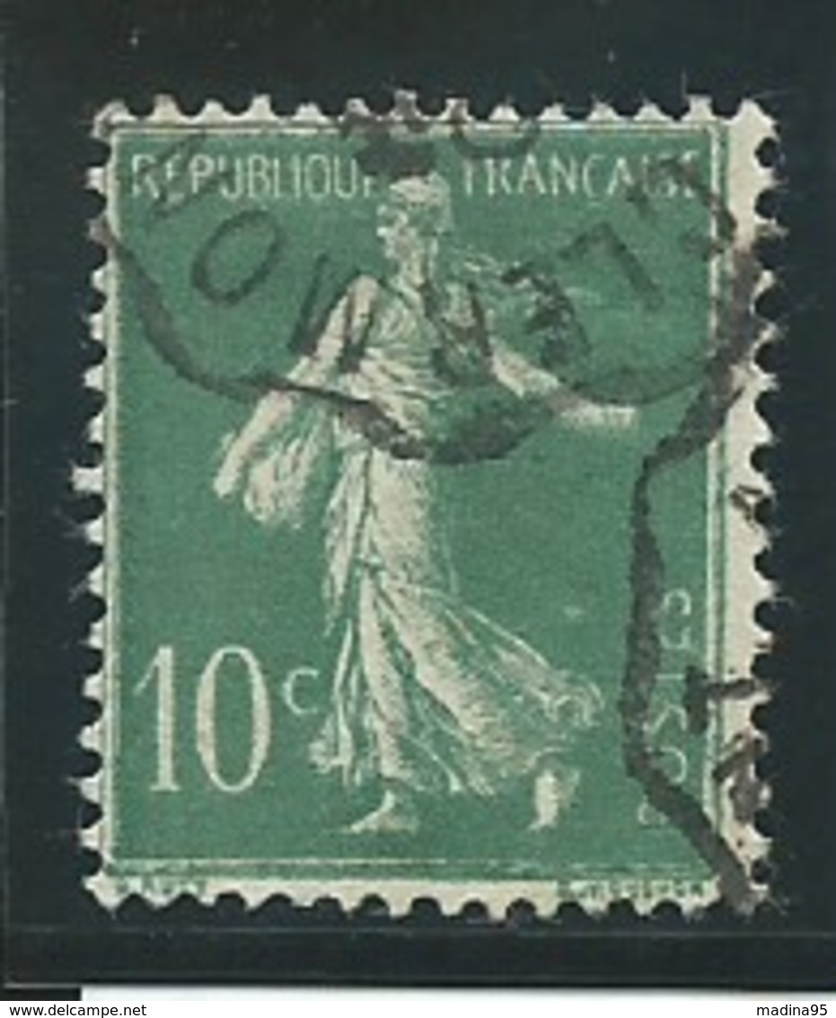 FRANCE: Obl., N° YT 188B, Centré,TB - 1906-38 Säerin, Untergrund Glatt