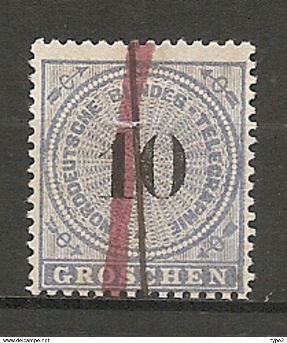 NORD -  TELEGRAPHE Yv. N° 7  (o)  5 G  Bleu Cote  10 Euro  BE   2 Scans - Sonstige & Ohne Zuordnung