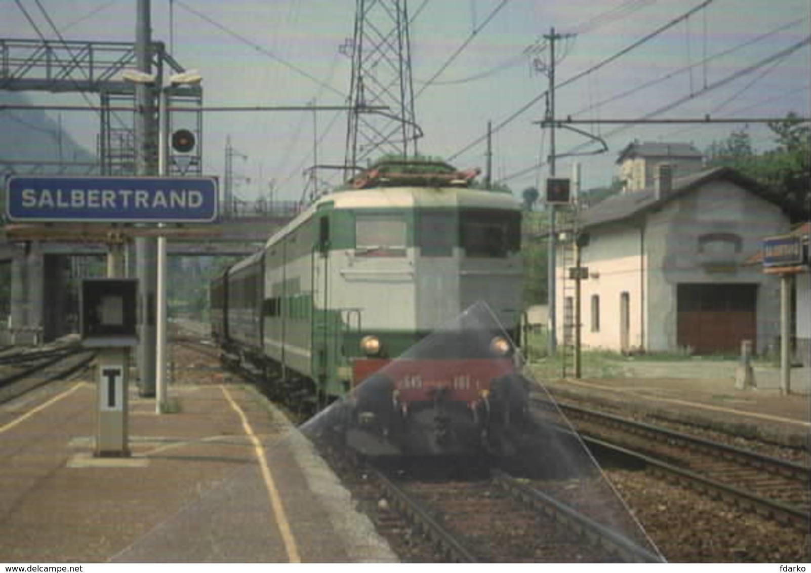 602 E.645.101 Stazione Di Salbertrand Torino Rairoad Treain Railweys Treni Rotabili - Stazioni Con Treni