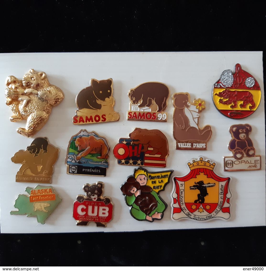 OURS . 13 PIN'S - Animaux