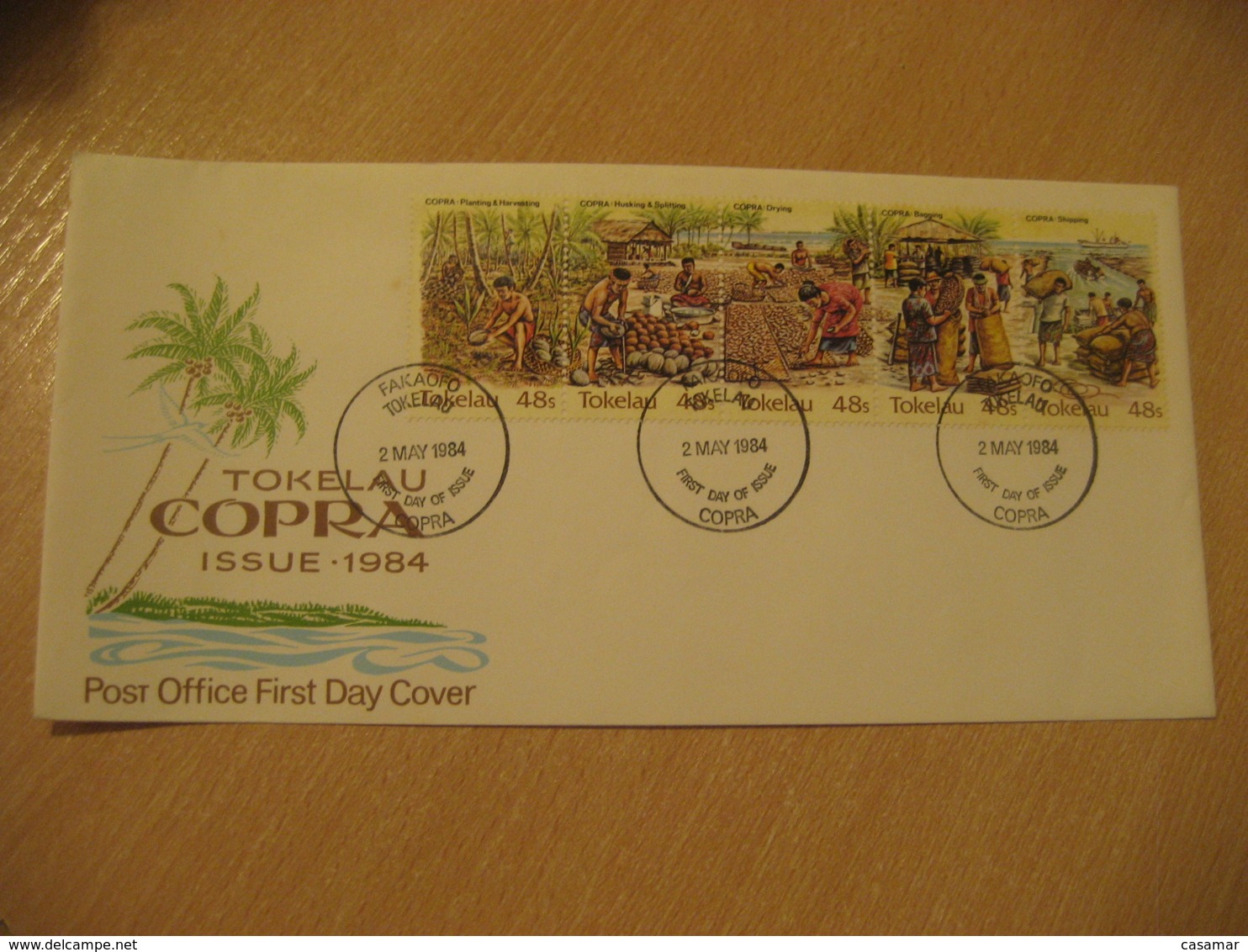 FAKAOFO 1984 COPRA FDC Cancel Cover TOKELAU - Tokelau