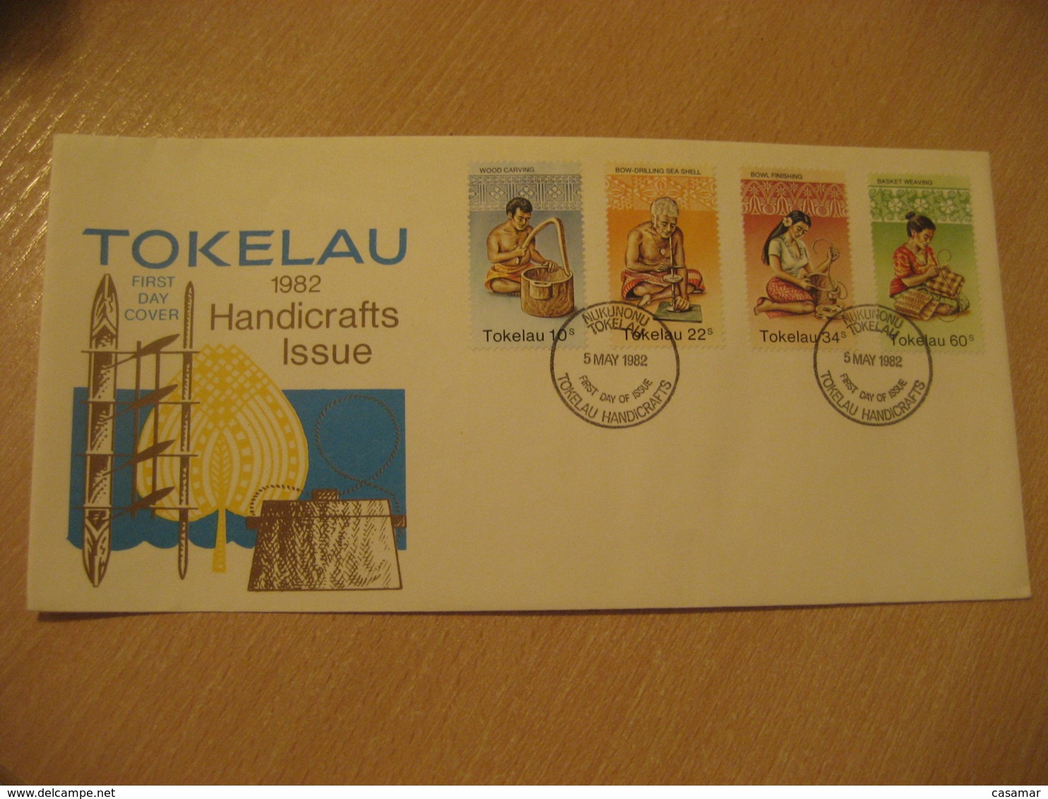 NUKUNONU 1982 Handicrafts FDC Cancel Cover TOKELAU - Tokelau