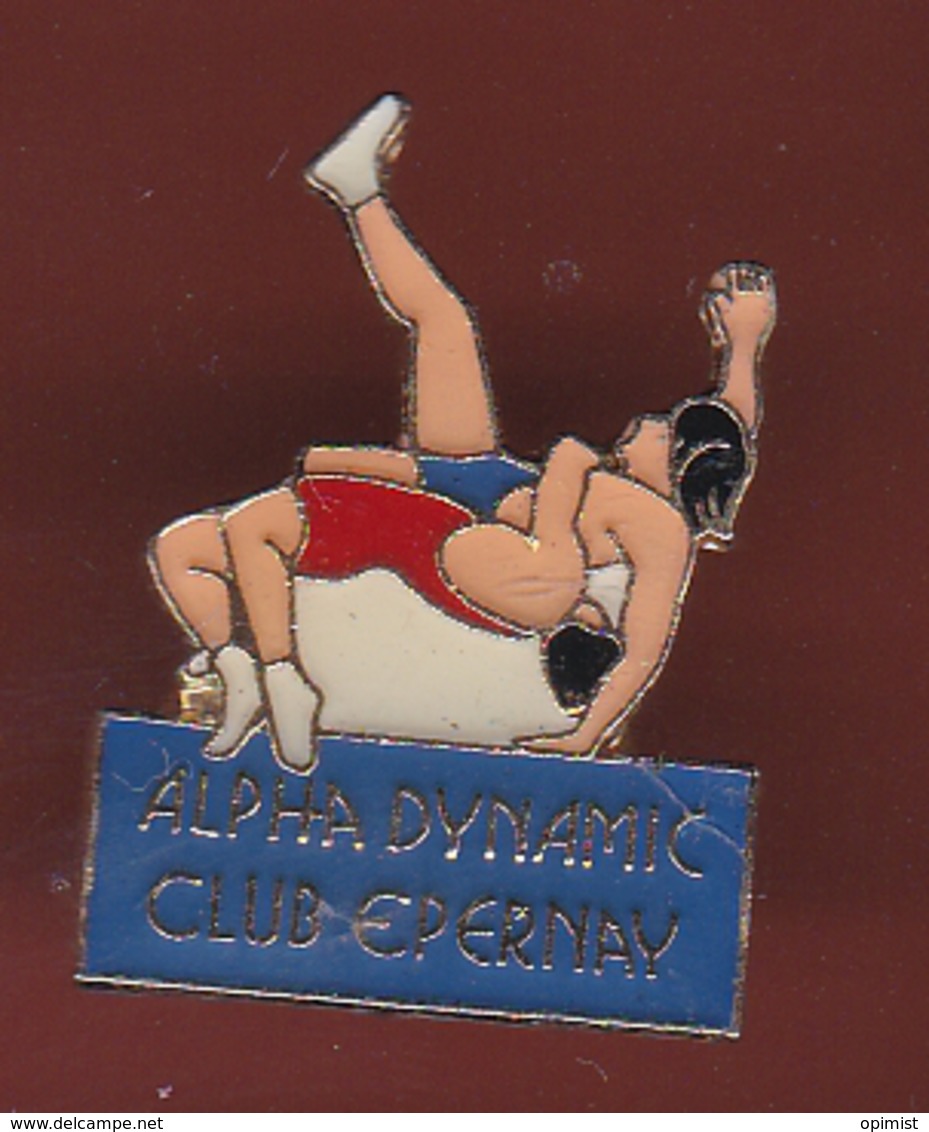 59325-Pin's.Alpha Dynamic Club Epernay.Lutte. - Lucha