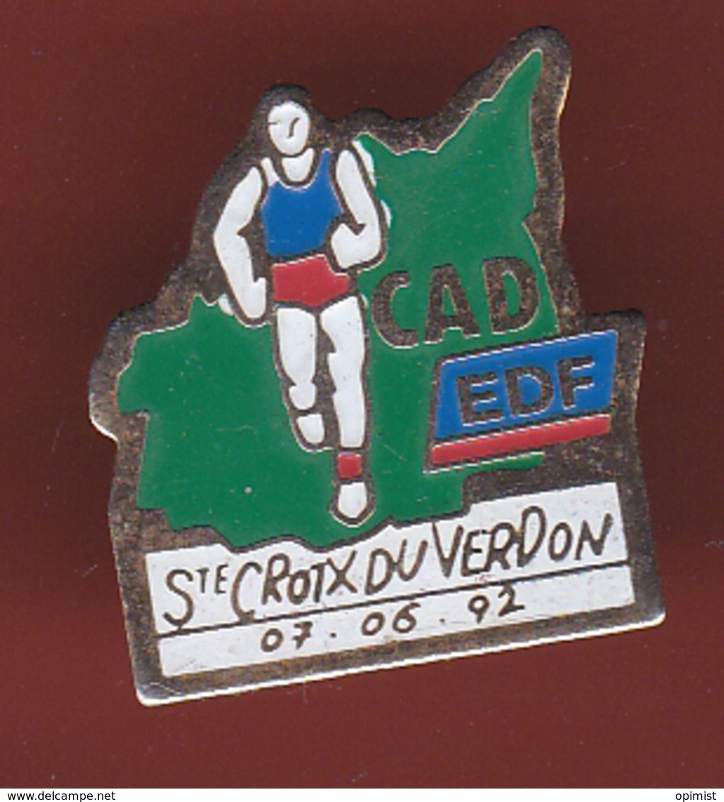 59330-Pin's.Athletisme.CAD.EDF.Sainte Croix Du Verdon... - Atletismo