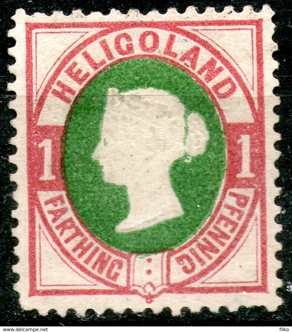Heligoland,18751f./1pf,Mi#11,MLH *,as Scan - Heligoland