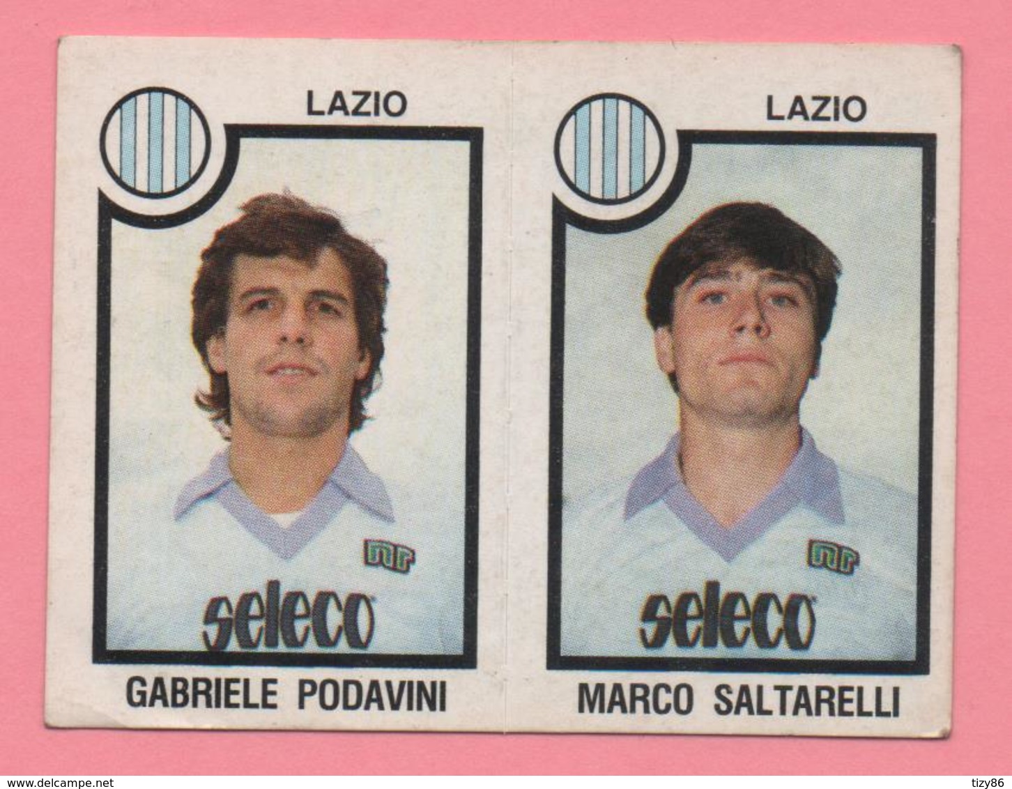 Figurina Panini 1982-83 - Lazio, Gabriele Podavini E Marco Saltarelli - Trading Cards