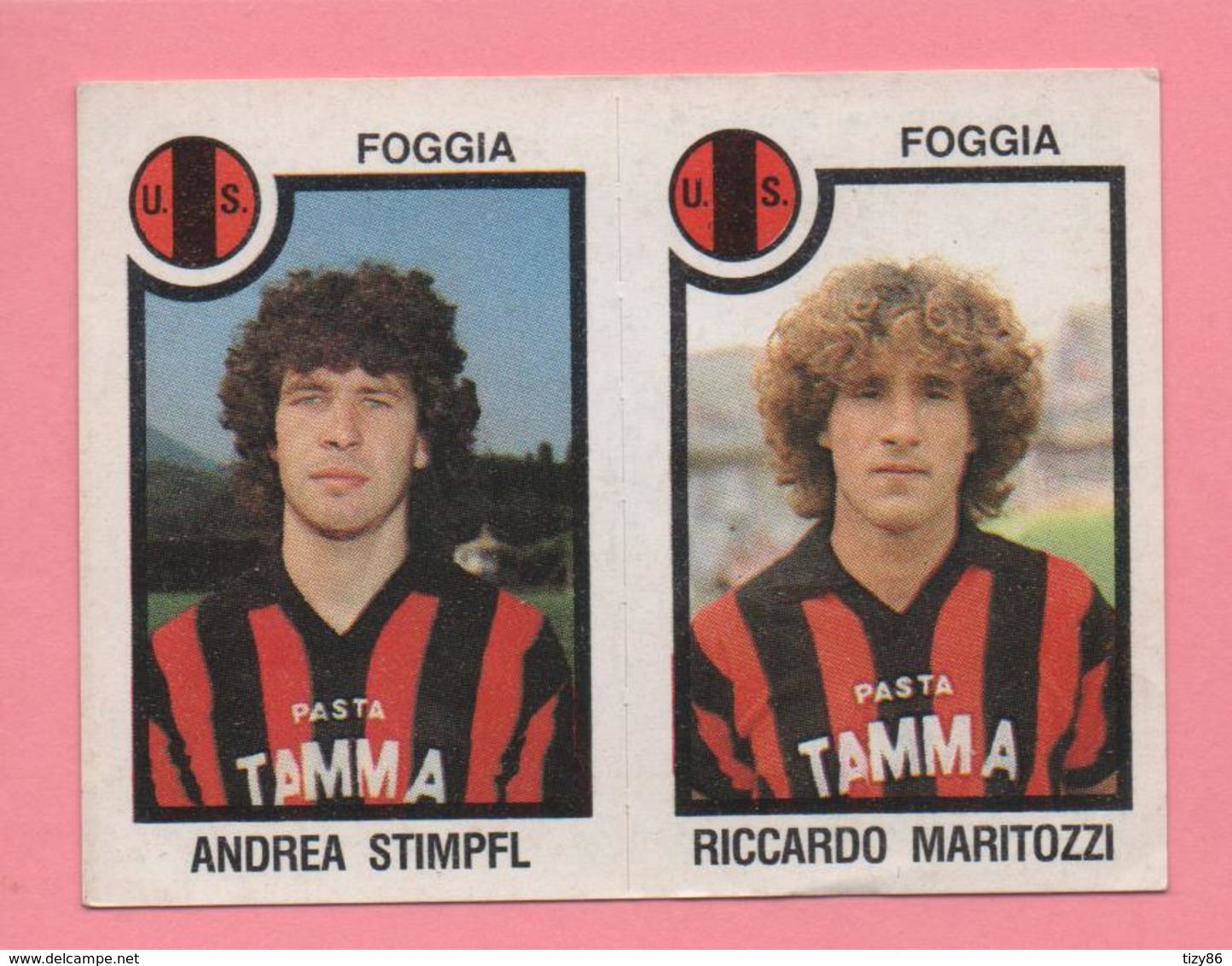 Figurina Panini 1982-83 - Foggia, Andrea Stimpfl E Riccardo Maritozzi - Trading Cards