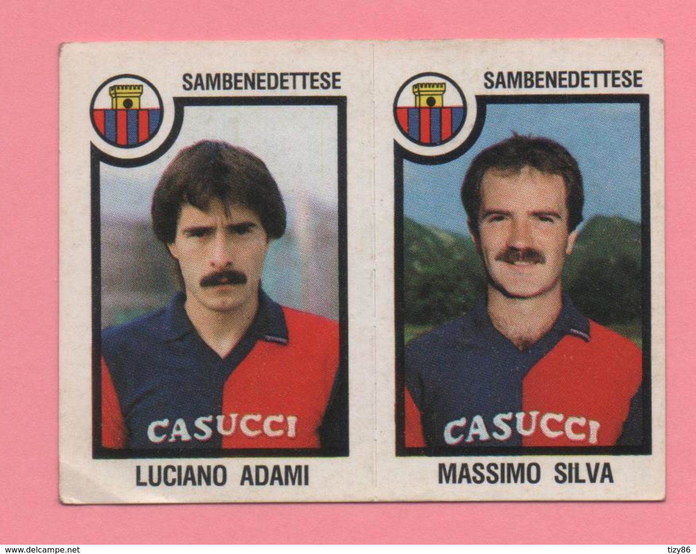 Figurina Panini 1982-83 - Sambenedettese, Luciano Adami E Massimo Silva - Trading Cards