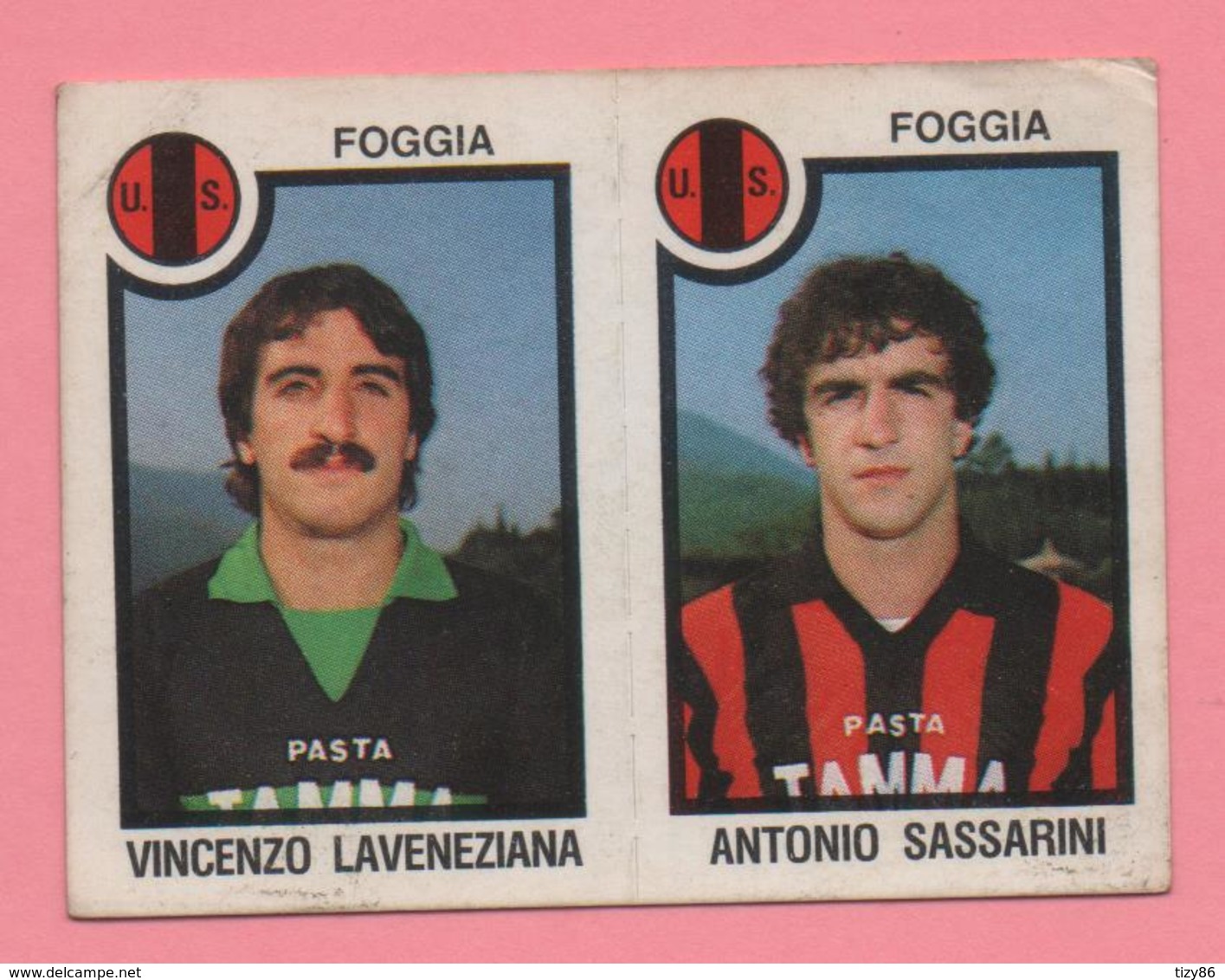 Figurina Panini 1982-83 - Foggia, Vincenzo Laveneziana E Antonio Sassarini - Trading Cards