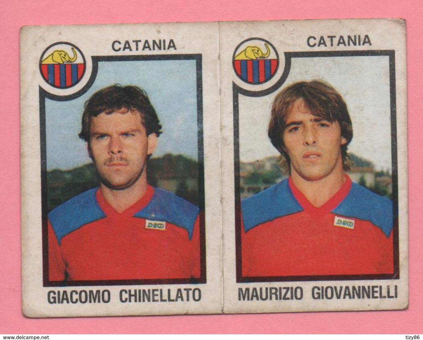 Figurina Panini 1982-83 - Catania, Giacomo Chinellato E Maurizio Giovannelli - Trading Cards