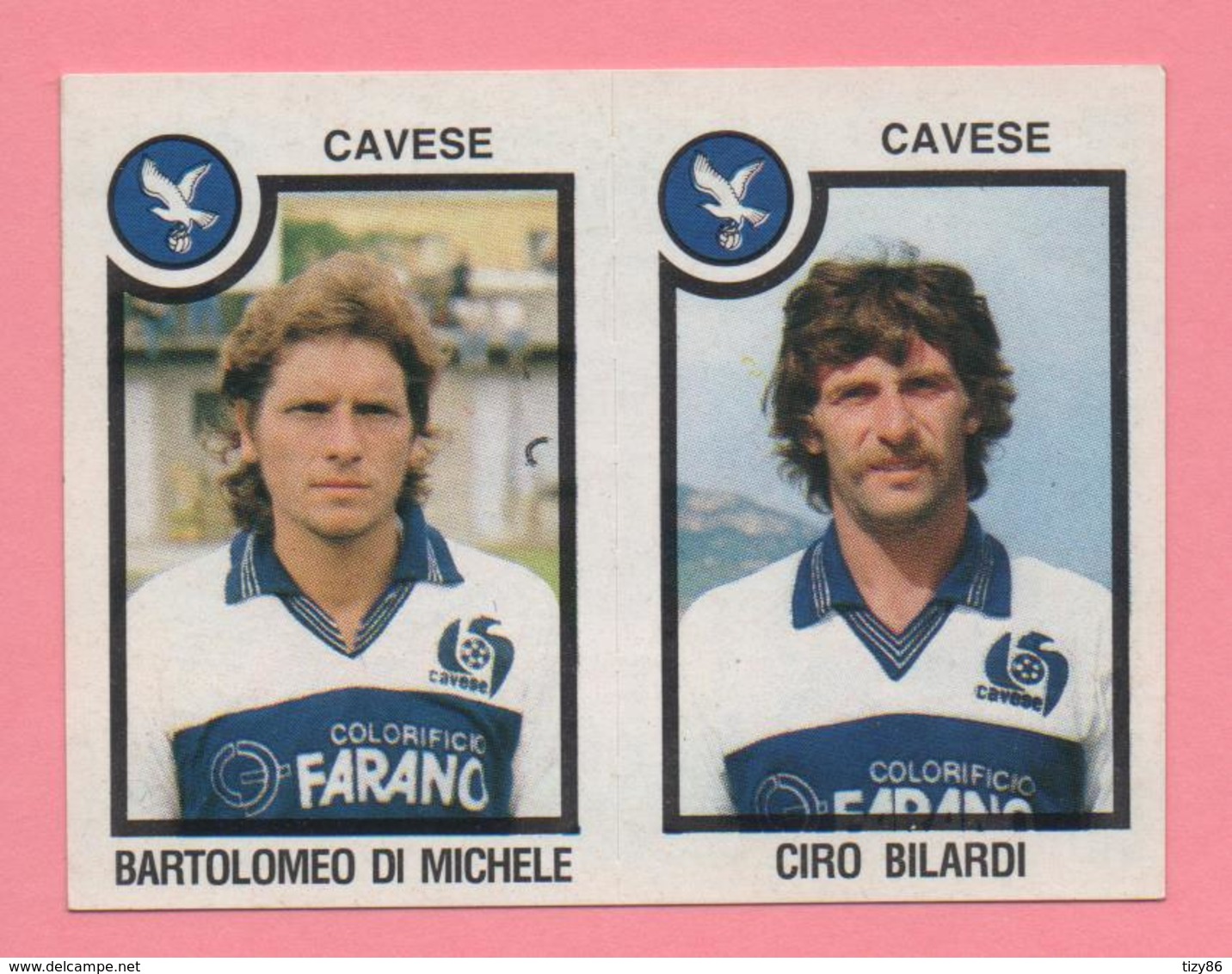 Figurina Panini 1982-83 - Cavese, Bartolomeo Di Michele E Ciro Bilardi - Trading Cards