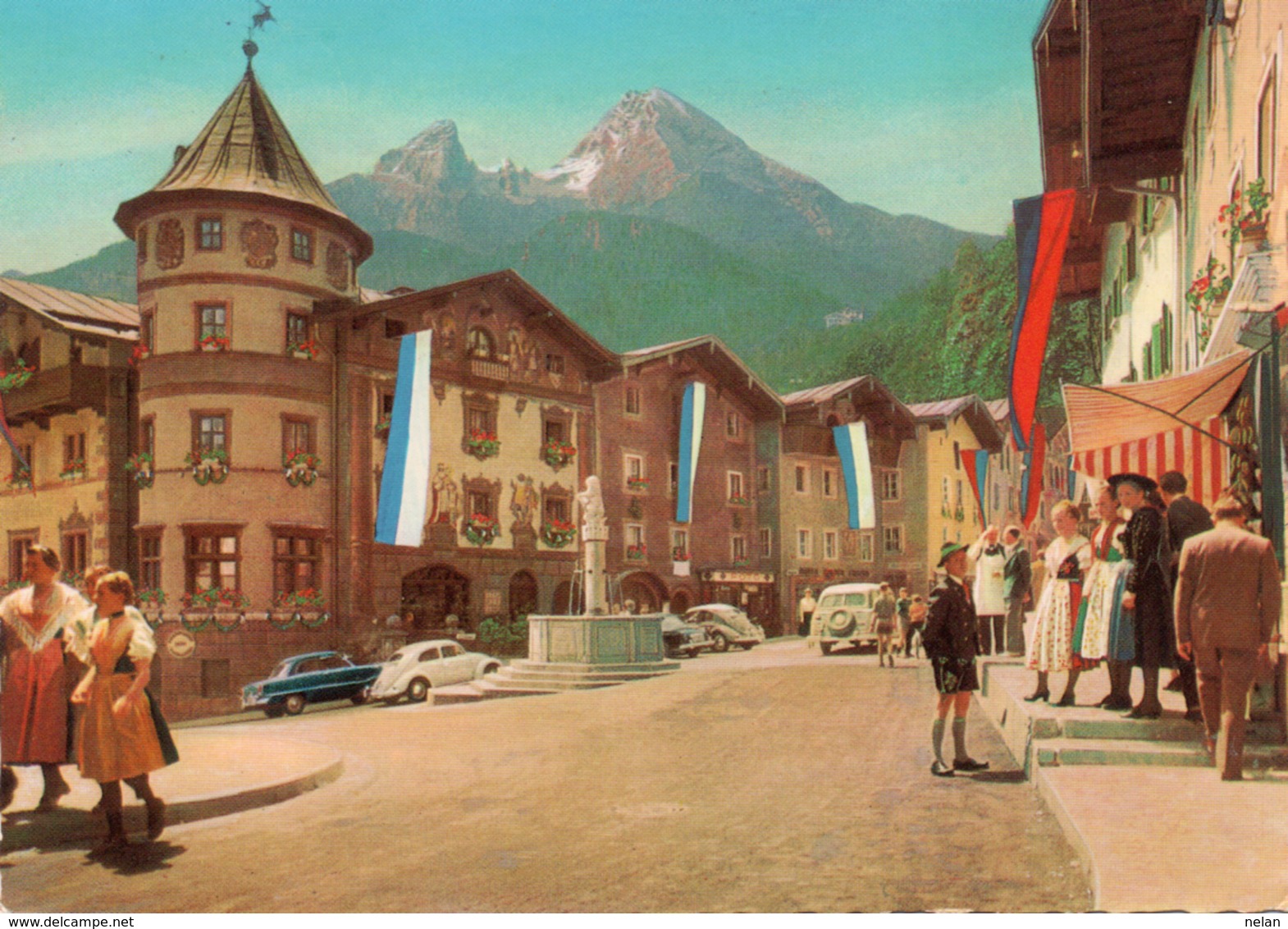 BERCHTESGADEN-MARKTPLATZ- VIAGGIATA   -F.G - Berchtesgaden