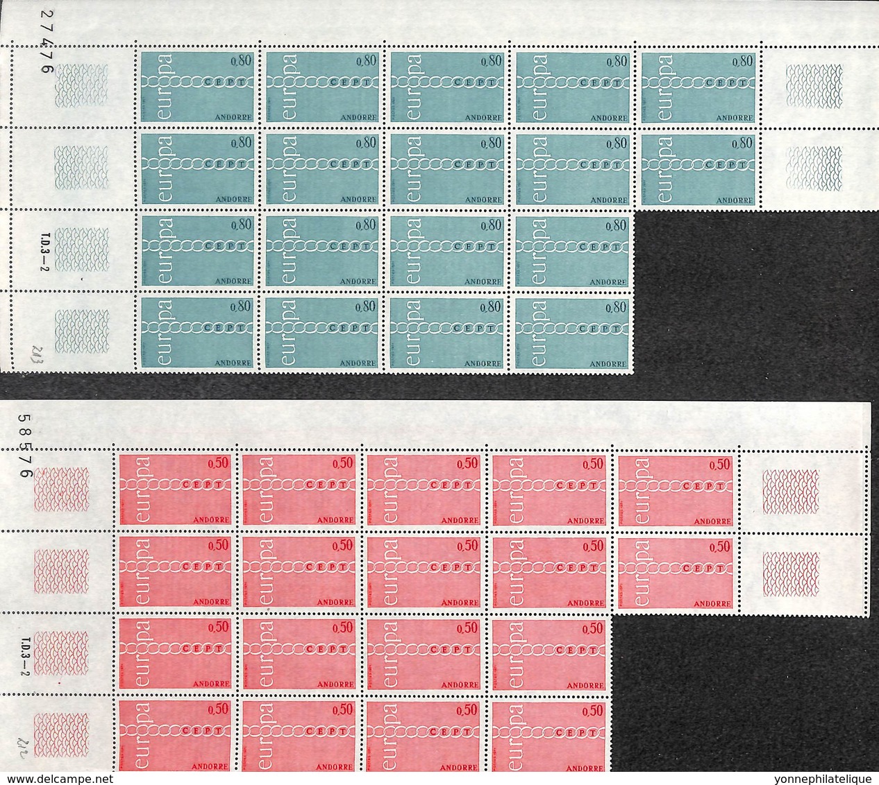 Lot Andorre - En Multiple - Neufs Xx - Cote Yvert 2014 : 11750 € -  Lot Pour Revendeurs - Vendu En Dessous De La Faciale - Collections