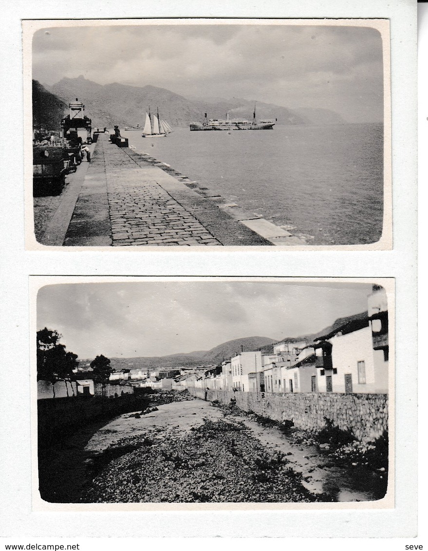 SANTA CRUZ De TENERIFE 1921 Photo Amateur Format Environ 7,5 Cm X 5,5 Cm 2 Petites Photos - Lugares