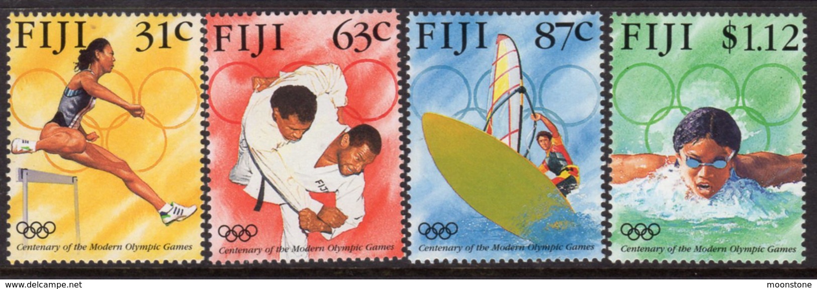 Fiji 1996 Centenary Of Modern Olympics Set Of 4, MNH, SG 951/4 (BP2) - Fiji (1970-...)